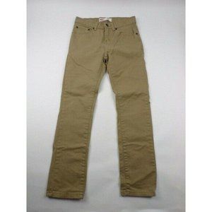 Levis 510 Mens Denim Jeans Size 28x28 Tan Skinny Low Rise 5-Pocket -23664